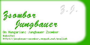 zsombor jungbauer business card